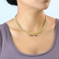 thumbnail image 3 of Nuragold 14k Real Yellow Gold Miami Cuban Link 7.5mm Chain Necklace (16"-30") Italian Jewelry for Men & Women, 3 of 12