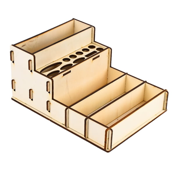 Organizador de cosméticos de madera para guardar pintalabios Estilo 1