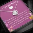 thumbnail image 3 of To My Mom Love Knot Necklace, Thank You Gift To Mom, Jewelry From Son Daughter, Cubic Zirconia Love Knot Pendant ,Love Knot Mother Necklace, Necklaces with Meaningful Messages Card Inside, 3 of 6
