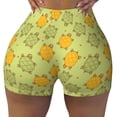 thumbnail image 2 of Lsque Cute Turtle Pattern High Waisted Biker Shorts for Women-Tummy Control Fitness Athletic Workout Running Yoga Gym Shorts,Moisture-Wicking-Medium, 2 of 9