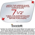 thumbnail image 2 of exactafit 8145L Driver Side Mirror Glass Replacement Fits 2013-2018 Nissan Altima Left Hand 3m Adhesives, 2 of 6