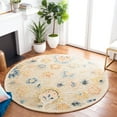 thumbnail image 2 of SAFAVIEH Metro Milford Floral Area Rug, Beige/Blue, 6' x 6' Round, 2 of 11