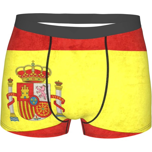 SEVEBJ Boxeurs Drapeau Espagnol sous-Vêtements pour Hommes