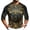 Black_008, variant on Halloween Shirts for Men Casual Funny Pumpkin Print Loose 3/4sleeve Crew Neck Shirts 2026 New Trendy Comfortable Vintage Lightweight Top Black S