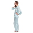 thumbnail image 4 of Women's 100% Silk Pajama Set - Luxury Sleepwear Pjs by TexereSilk (Morning Dew), 4 of 4
