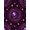 Purple, Pattern 4, variant on ODIKA Cosmic Eight Ball Glowing Silver Outline Scattered Stars Floor for Hallway, Study Room, Playroom, Non-Slip Low Profile