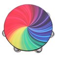 thumbnail image 1 of Single Row Handheld Tambourine Handheld Tambourine Hand Drum Musical Instrument Tambourine, 1 of 8