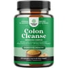 Colon Cleanser & Detox - Lactobacillus Acidophilus Probiotic Supplement Body Cleanse - Psyllium Husk Capsules Gut Health Supplement