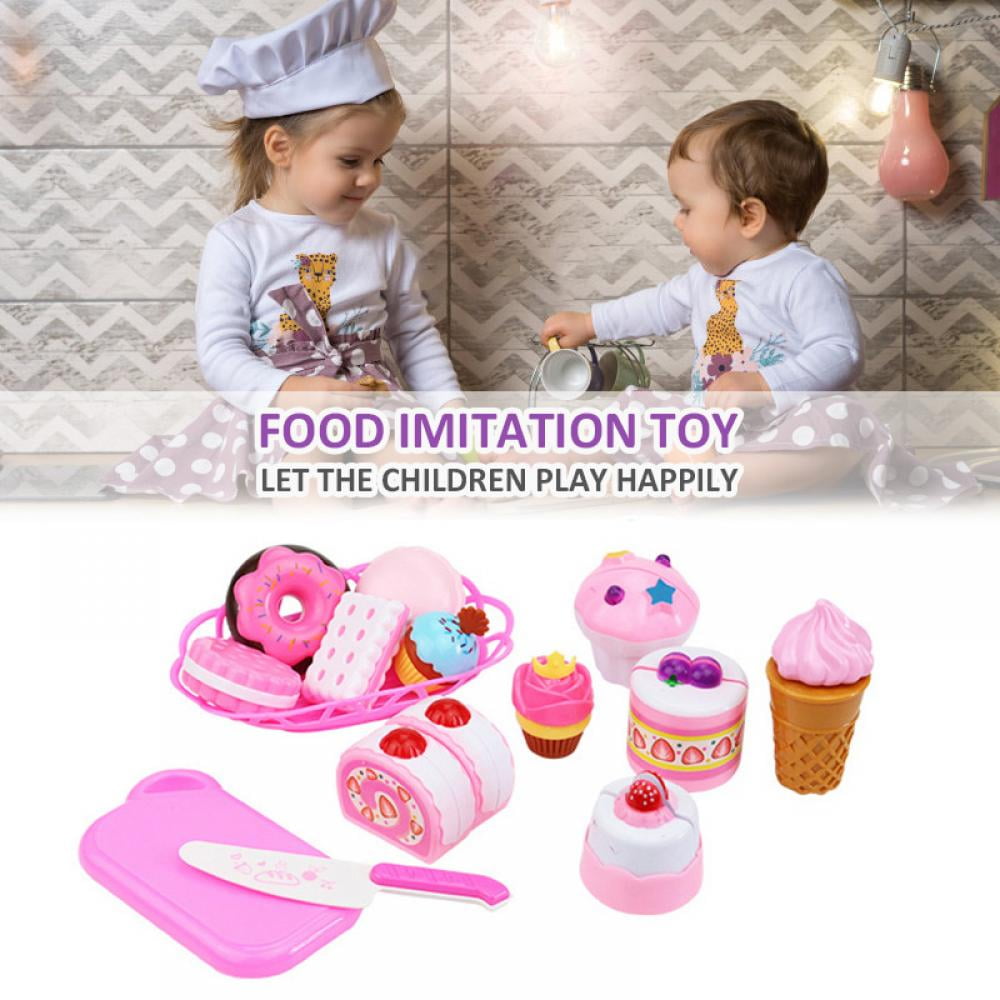 Toy Chef Bakery Pretend Playset with Toy Foods — Plastic Food for Kids —  Childrens Birthday Gift