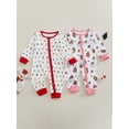 thumbnail image 3 of Suealasg Baby Girls Boys Christmas Clothes Gingerbread Man/Light String Print Long Sleeve Rompers Bodysuits Jumpsuits, 3 of 9