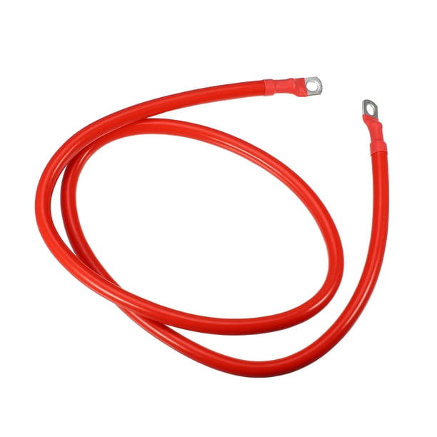 Batería Cable 2 AWG Calibre 120 cm 5/16" Coche Batería Cable UniversalRojo