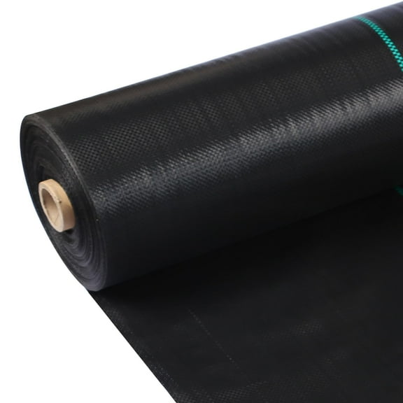 Heavy Duty Woven Polypropylene Landscape Fabric, 3.2oz Weed Barrier Mat, Breathable Garden Ground Cover for Weed Control.