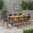 thumbnail image 2 of Noble House Beachview 9 Piece Wooden Patio Dining Set in Teak and Black, 2 of 7