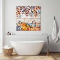 thumbnail image 6 of Wall Art Prints, Orange Blue Fall Framed Canvas Prints for Bedroom Living Room Bathroom Office, Vintage Thanksgiving Pumpkins Maple Leaf Gallery Wrap Wall Art Poster for Gifts Home Decor 8"x8", 6 of 9