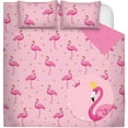 thumbnail image 2 of Safdie & Co. Quilt 2PC Set T Flamingo, 2 of 3