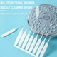 thumbnail image 5 of Juego de cepillos de limpieza con boquilla de ducha | Cepillos multifuncionales de nailon para orificios para hendiduras para baño, cocina, grifo, fregadero, inodoro | Paquete de 10 | Cerdas, 5 of 7