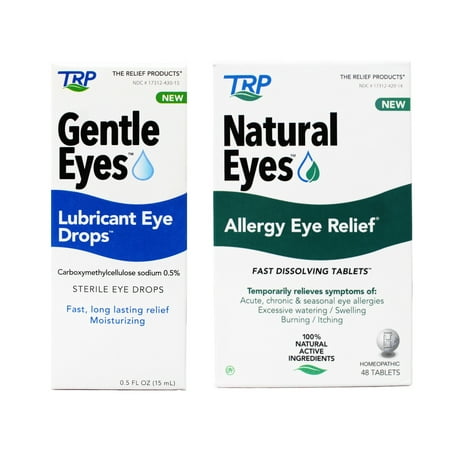 TRP Gentle Eyes Lubricant Eye Drops, Fast Long Lasting Relief, Moisturizing, 0.5 fl oz
