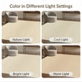 thumbnail image 7 of ODIKA 2'x3' Oatmeal Subtle Gradient Transitional Modern Clean Edge Washable Throw Rug None for Hallway, Study Room, Non-Slip Low Profile, Flatwoven, 7 of 7