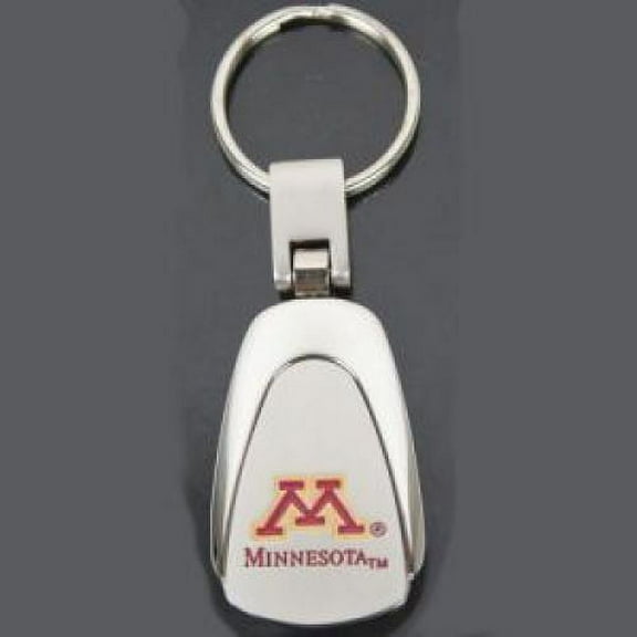 Minnesota Golden Gophers Chrome Color Teardrop Key Chain