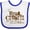 White and Royal, variant on Inktastic Real Cowboys Boys or Girls Baby Bib