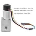 thumbnail image 3 of DC Worm Gear Motor 15mm Double Shaft Speed Reduction Drive Device with Encoder JGY?370DC12V 40RPM, 3 of 5