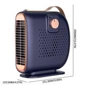 potrochi Space Heater, Portable Mini Heater for Home and Office, Energy-Efficient Small Space Heater with Overheating Protection, Retro Heater for Bedroom, Camping Tent, RV Trailer