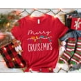 thumbnail image 3 of Merry Cruisemas Graphic T-Shirt | Funny Cruise Ship Christmas Tee for Vacation Lovers, 3 of 5