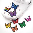 thumbnail image 3 of 8 piezas de dijes de mariposa Sincero para zapatos dijes para sandalias tipo zueco regalos de Navidad o cumpleaños, 3 of 5