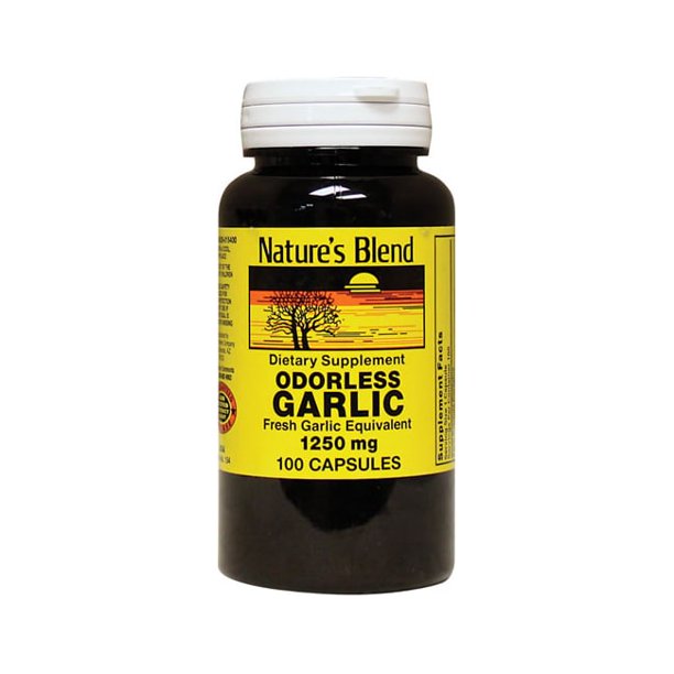 Nature's Blend Garlic Odorless 1250mg, Tablets, 100ct