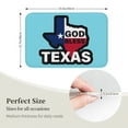 thumbnail image 3 of Alfombra de baño antideslizante súper suave con el logotipo de God Bless Texas para baño, cocina, dormitorio, hogar, alfombra de piso de 15,75 x 23,62 pulgadas, 3 of 6