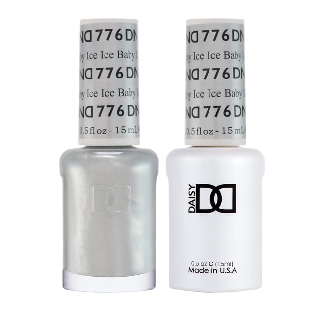 Set de esmaltes en gel DAISY DND White Collection 776 Ice Ice Baby