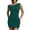 Dark Green, variant on Women’s One Shoulder Bodycon Mini Dress Ruched Slim Fit Sleeveless Cocktail Party Club Dress