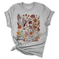 thumbnail image 5 of Womens Short Sleeve Blouses Loose Fit Tops Graphic Print Trendy 2025 Basics Crew Neck T Shirt, 5 of 5