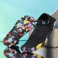 thumbnail image 2 of Domuza Women’s Barefoot Water Shoes, Breathable Knit Quick-Dry Swim Shoes with Colorful Non-Slip Sole for Beach, Pool, and Water Sports Black 11.5（EU-46）, 2 of 7