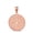 Rose, variant on 10k Yellow Christian Chi Rho Alpha and Omega Symbol Beaded Medallion Pendant Necklace (PENDANT ONLY)