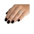 thumbnail image 3 of 1/4ct Diamond Wedding 14k White Gold Stackable Channel Set Ring High Polished, 3 of 3