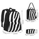 thumbnail image 2 of Disketp Zebra Mochila Estampada de Gran Capacidad con Lonchera y Estuche, Set de 3 Piezas para Estudiantes, 2 of 7