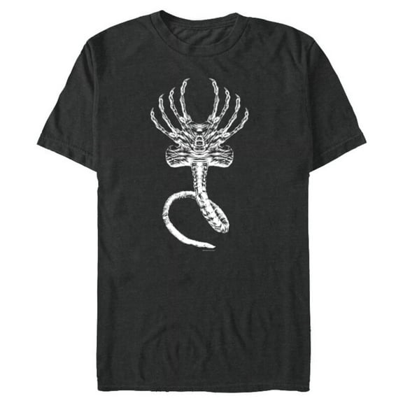 Alien 45th Anniversary Movie Xenomorph Facehugger Art - Short Sleeve Blended T-Shirt for Adults - Customized-Dark Heather