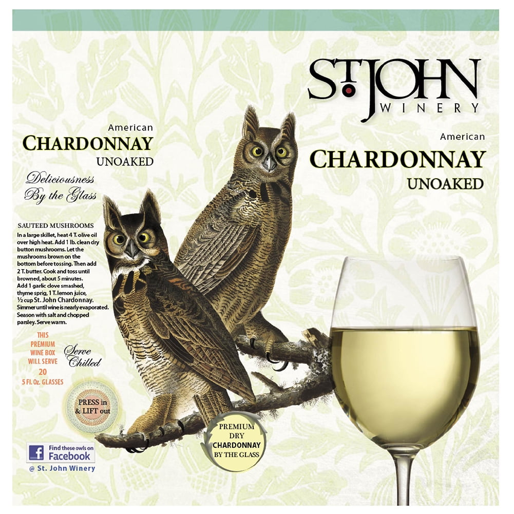 St John Chardonnay, 3 L