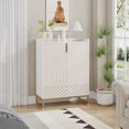 thumbnail image 1 of Tribesigns 5-Tier Shoe Cabinet, 25 Pairs Shoe Storage Cabinet with Doors for Bedroom Living Room, White, 1 of 5