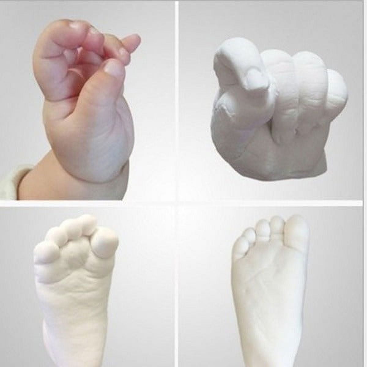 Baby Hand Foot Mold Print Photo Frame DIY 3D Plaster Casting Kit Stereo  Clone Handprint Footprint Memorial Grow Record Souvenir - AliExpress