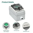 thumbnail image 5 of Uxcell IP67 Push Button Box ABS Green Button for Electrical Communication Fire Equipment, 5 of 5