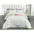 thumbnail image 3 of Ambesonne Party Quilted Bedspread Set 3 Pcs, Entertainment Fun, Queen Size, Multicolor, 3 of 5