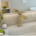 thumbnail image 5 of Lulani Corsica 1-Handle Single Hole Bathroom Faucet with Drain Assembly - Champagne Gold, 5 of 7