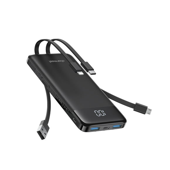 Cargador portátil Charmast de 10000 mAh con cables integrados