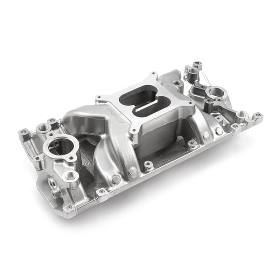 Speedmaster 1-147-011 Compatible with Chevy SBC 350 Vortec MidRise Air Aluminum Intake Manifold [Polished]