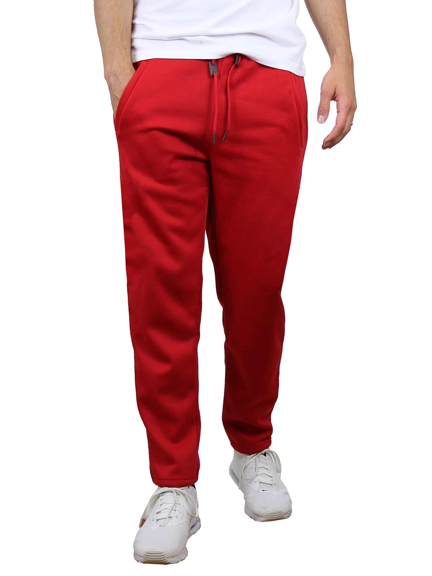 open bottom fleece sweatpants