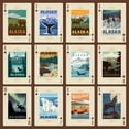 thumbnail image 4 of Tourist Courts Playing Card Deck - Alaska Adventure Custom Vintage Art, 4 of 5