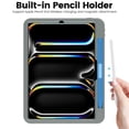 thumbnail image 5 of Dteck Luxury Business Case for iPad Pro 11 inch (M4) 2024,Mangetic Leathe Card Slots Smart Case Built-in Pencil Holder Shockproof TPU 7 Viewing Angles Stand Folio Cover,Gray, 5 of 10