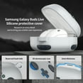thumbnail image 6 of Allytechgroup Cute Case for Samsung Galaxy Buds Live/ Buds Pro/ Buds FE/ Galaxy Buds 2, Shockproof & Dustproof Earpods Case with Keychain, Soft Silicone Protective Cover, Lightgray, 6 of 7